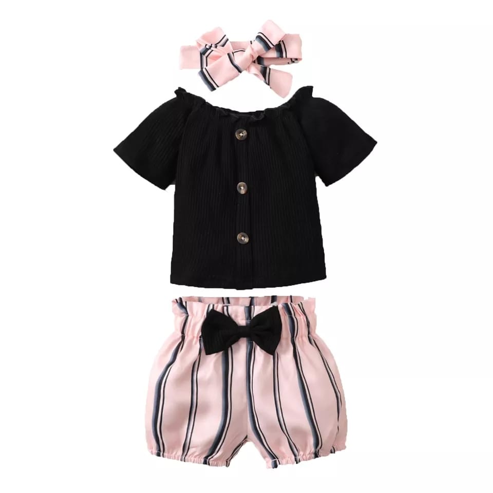 Conjuntos de ropa de verano para niñas pequeñas, Tops con volantes de ...